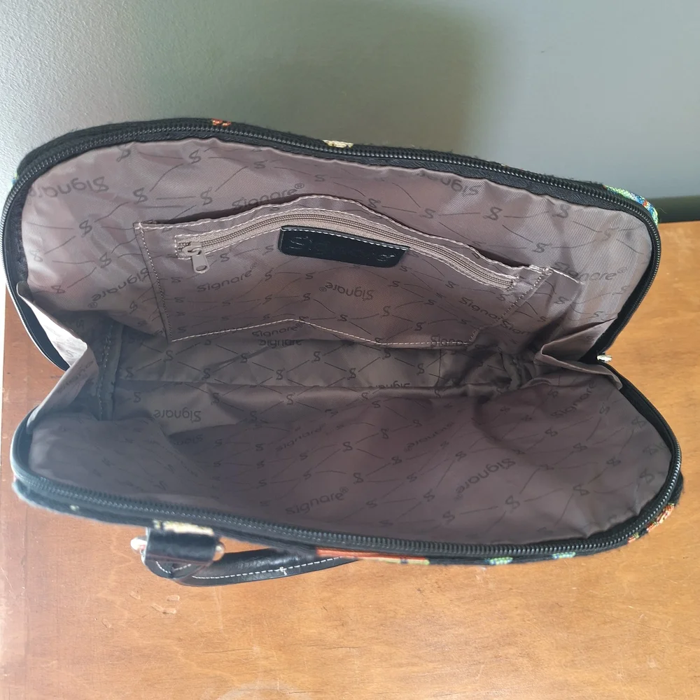 Signare Black and Multicolor Women's Bag - Picture 5 of 5